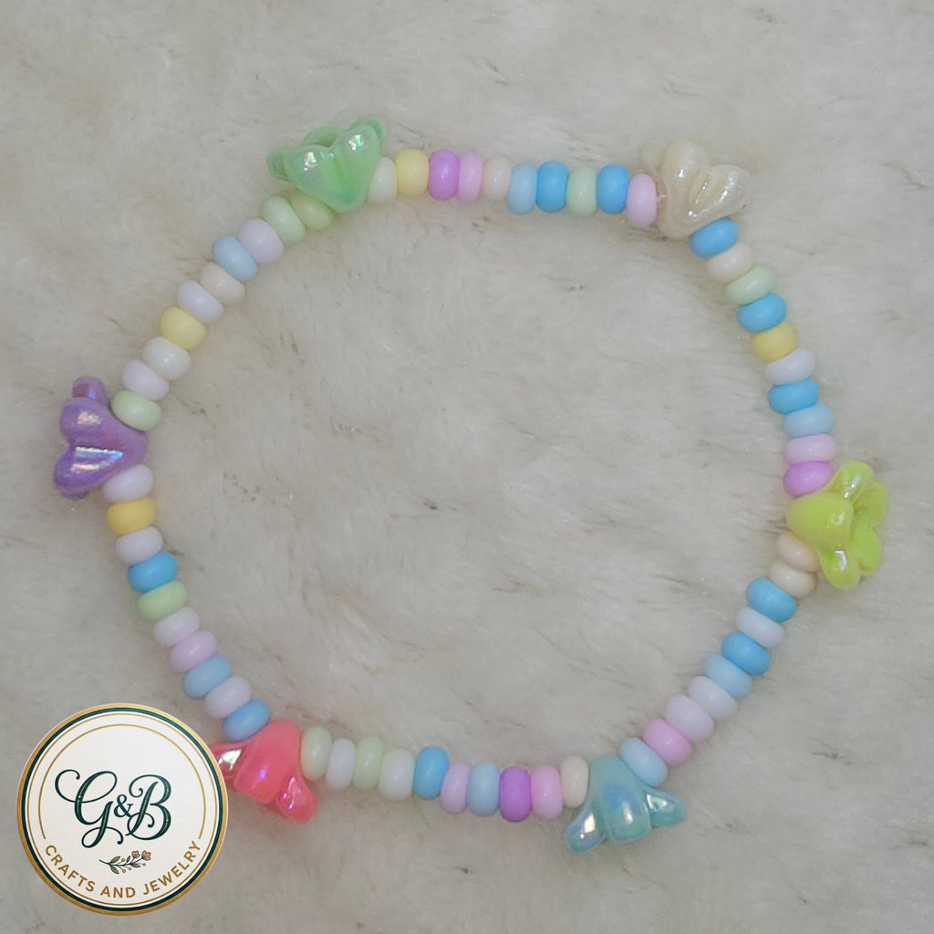 Cutesy Pastel Seed Beads Bracelet