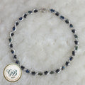 Iridescent Midnight Wire-Wrapped Bangle