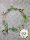 Enchanted Garden Clustered Charm Bracelet