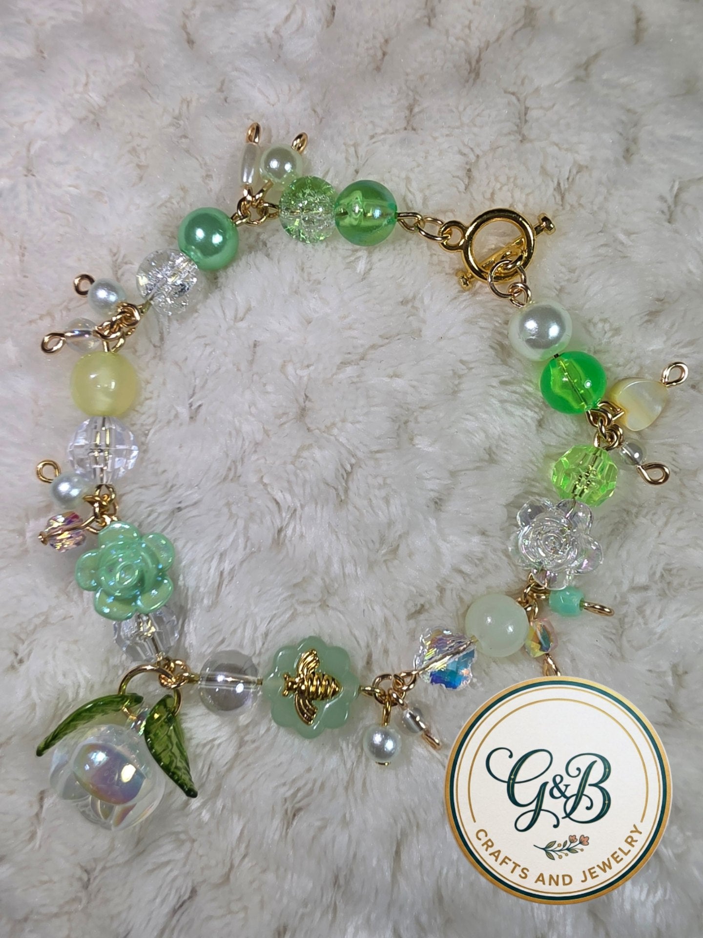 Enchanted Garden Clustered Charm Bracelet