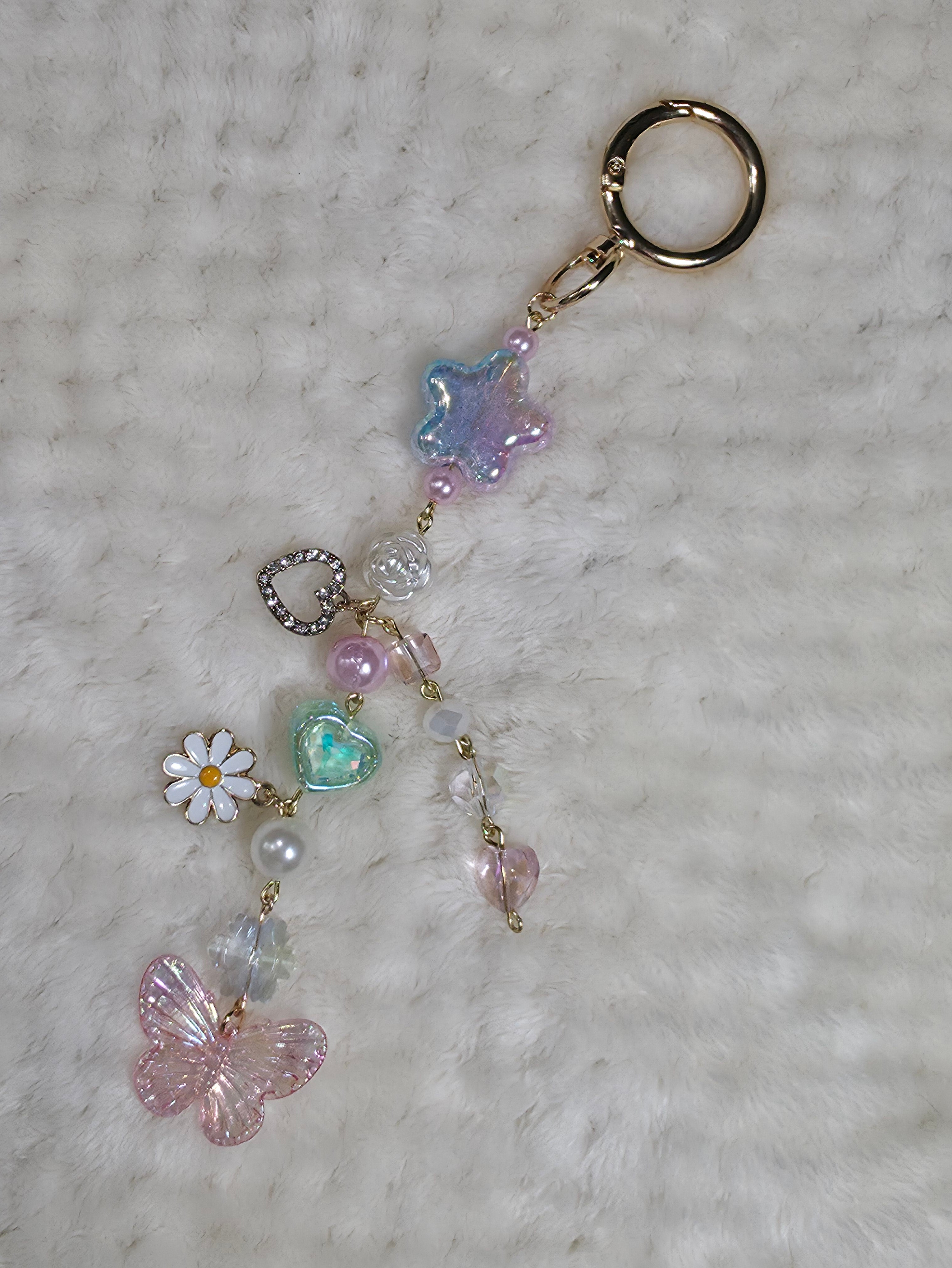Enchanted Fairycore: The Pastel Butterfly & Star Bag Charm