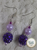Purple Dangling Earrings