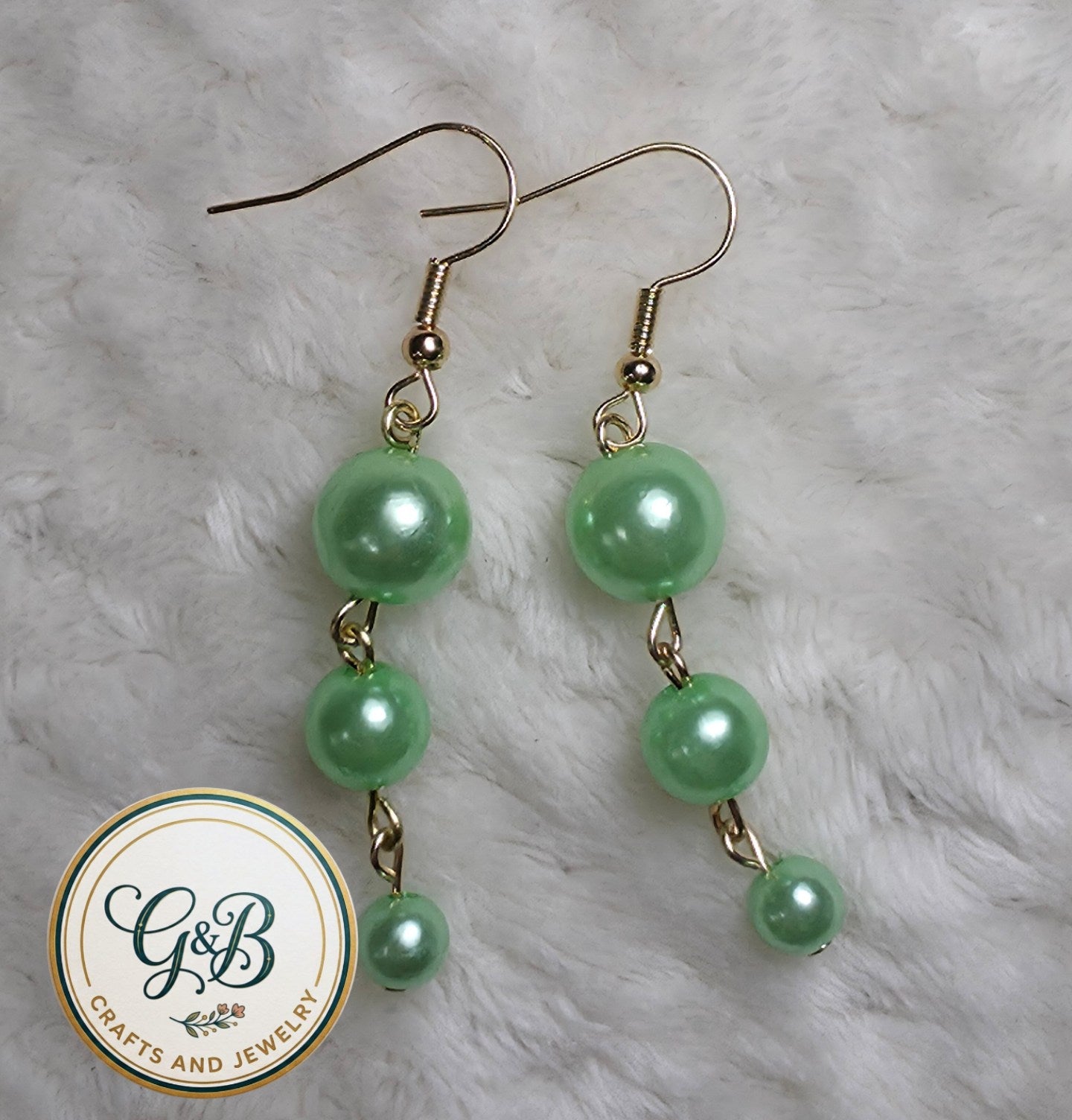 Pearl Earrings in Pastel & Gold