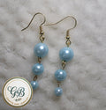 Pearl Earrings in Pastel & Gold