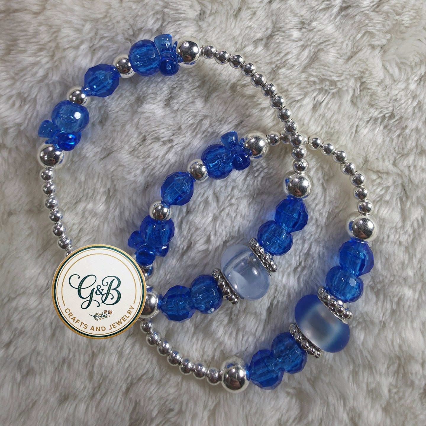 Lovely Crystal & Silver Bracelet