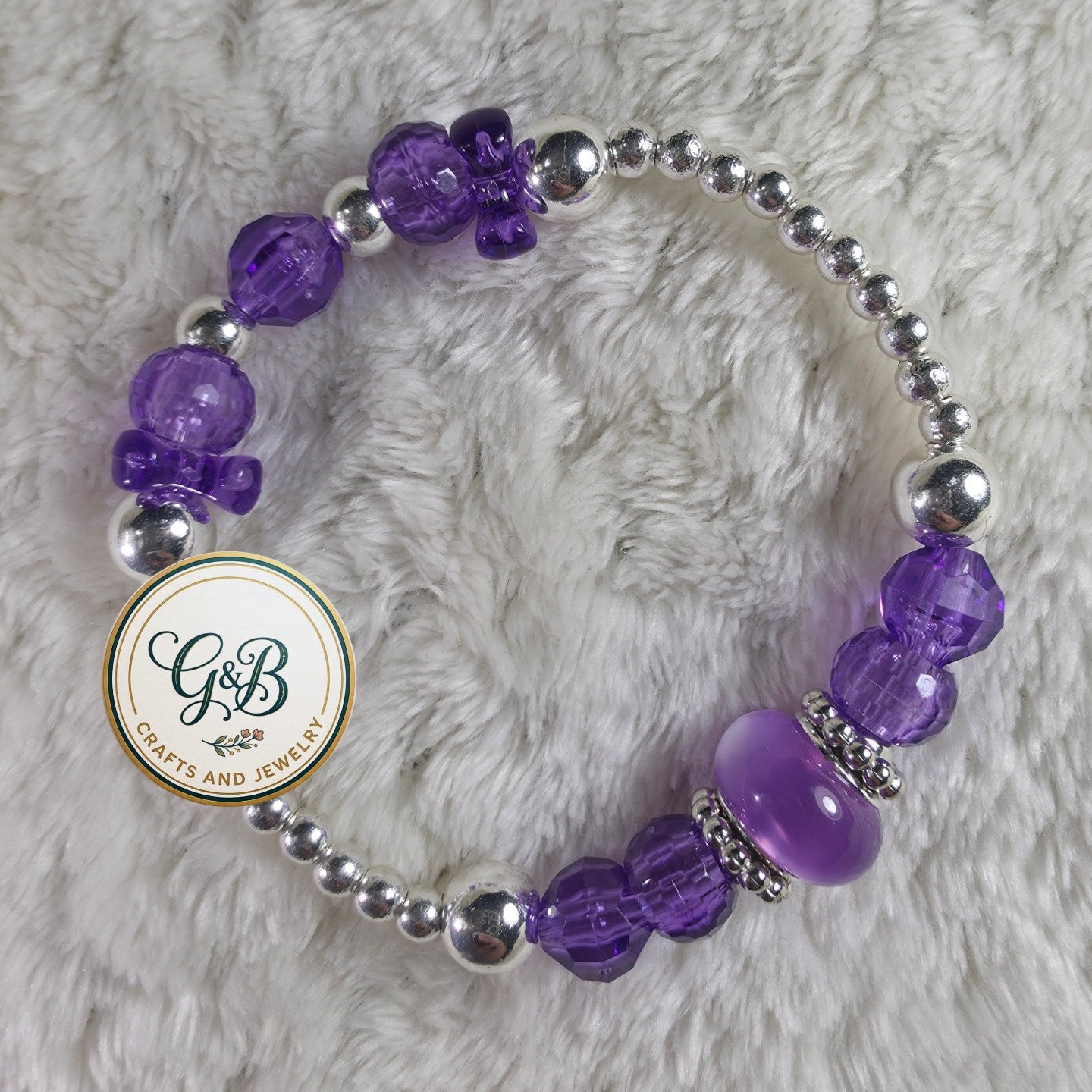 Lovely Crystal & Silver Bracelet