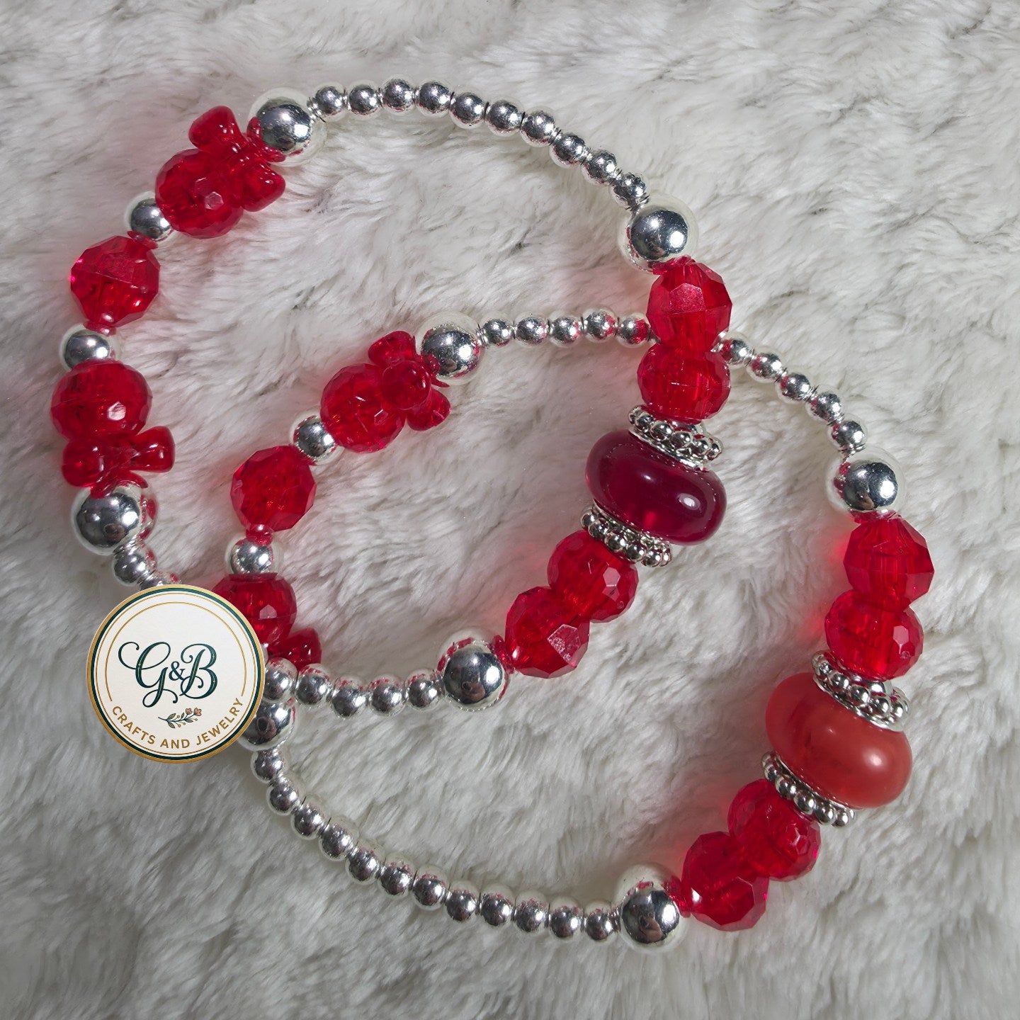Lovely Crystal & Silver Bracelet