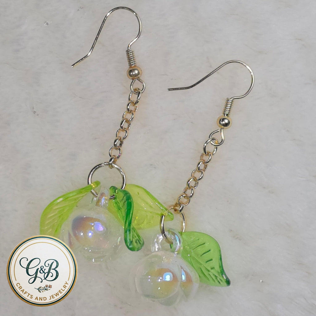 Iridescent Blossom Dangle Earrings