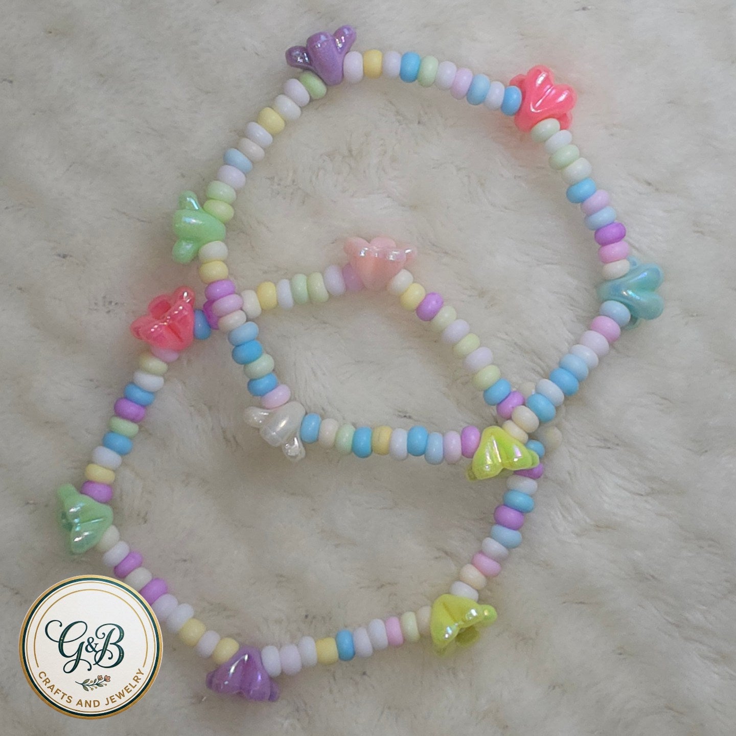 Cutesy Pastel Seed Beads Bracelet